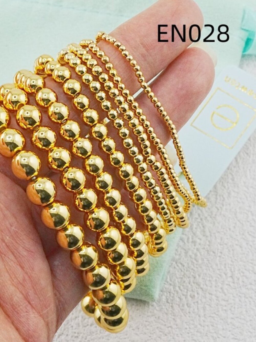 Enewton Gold Eight-Piece Bracelet Set